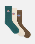 The Dickies Mens Valley Grove Socks (3 Pack) in Mushroom