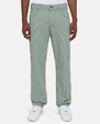 The Dickies Mens Garyville Hickory Stripe Trousers in Lincoln Green