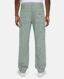 The Dickies Mens Garyville Hickory Stripe Trousers in Lincoln Green