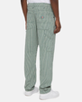 The Dickies Mens Garyville Hickory Stripe Trousers in Lincoln Green