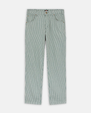 The Dickies Mens Garyville Hickory Stripe Trousers in Lincoln Green