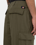 The Dickies Mens Eagle Bend Trousers in Military Green