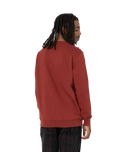 The Dickies Mens Aitkin Sweatshirt in Fired Brick & Grey