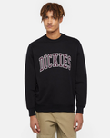 The Dickies Mens Aitkin Sweatshirt in Black & Plum