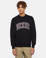 The Dickies Mens Aitkin Sweatshirt in Black & Plum