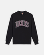 The Dickies Mens Aitkin Sweatshirt in Black & Plum