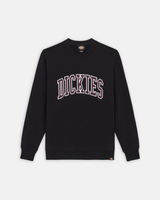 The Dickies Mens Aitkin Sweatshirt in Black & Plum