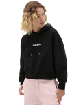 The Dickies Womens Loretto Boxy Hoodie in Black