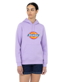 The Dickies Womens Icon Logo Hoodie in Purple Rose