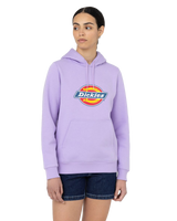 The Dickies Womens Icon Logo Hoodie in Purple Rose