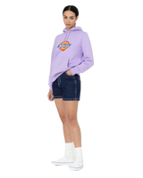 The Dickies Womens Icon Logo Hoodie in Purple Rose