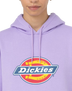 The Dickies Womens Icon Logo Hoodie in Purple Rose