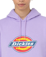 The Dickies Womens Icon Logo Hoodie in Purple Rose