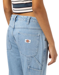 The Dickies Womens Ellendale Jeans in Vintage Blue