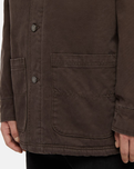 The Dickies Mens Duck Canvas Chore Jacket in Dark Brown