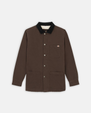 The Dickies Mens Duck Canvas Chore Jacket in Dark Brown