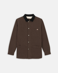 The Dickies Mens Duck Canvas Chore Jacket in Dark Brown