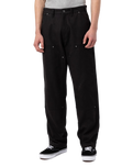 The Dickies Mens Duck Canvas Utility Trousers in Stone Washed Black