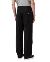 The Dickies Mens Duck Canvas Utility Trousers in Stone Washed Black