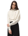 The Dickies Womens Oakport Cropped Hoodie in Ecru