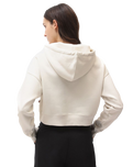 The Dickies Womens Oakport Cropped Hoodie in Ecru