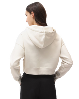 The Dickies Womens Oakport Cropped Hoodie in Ecru