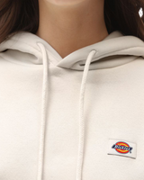 The Dickies Womens Oakport Cropped Hoodie in Ecru