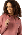 The Dickies Womens Oakport Cropped Hoodie in Whitered Rose