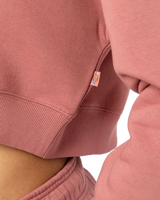 The Dickies Womens Oakport Cropped Hoodie in Whitered Rose