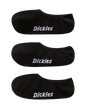 The Dickies Mens Invisible Socks (3 Pack) in Black