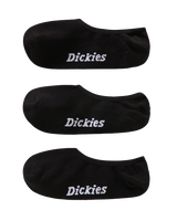 The Dickies Mens Invisible Socks (3 Pack) in Black