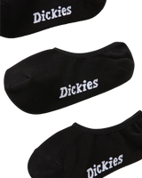 The Dickies Mens Invisible Socks (3 Pack) in Black