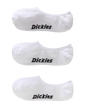 The Dickies Mens Invisible Socks (3 Pack) in White