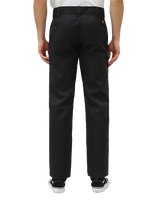 The Dickies Mens Slim Straight Work Trousers in Black