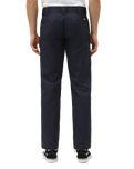 The Dickies Mens Slim Straight Work Trousers in Dark Navy