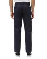 The Dickies Mens Slim Straight Work Trousers in Dark Navy