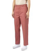 The Dickies Womens 874 Cropped Trousers in Whitered Rose