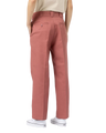 The Dickies Womens 874 Cropped Trousers in Whitered Rose