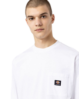 The Dickies Mens Mount Vista Long Sleeved  T-Shirt in White