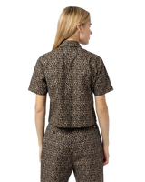 The Dickies Womens Silver Firs Shirt in Leopard