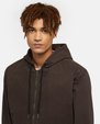 The Dickies Mens Hooded Duck Canvas Jacket in Dark Brown