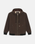 The Dickies Mens Hooded Duck Canvas Jacket in Dark Brown