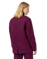 The Dickies Womens Duck Canvas Chore Jacket in Grape Wine