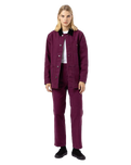 The Dickies Womens Duck Canvas Chore Jacket in Grape Wine