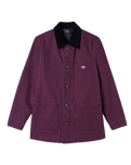 The Dickies Womens Duck Canvas Chore Jacket in Grape Wine