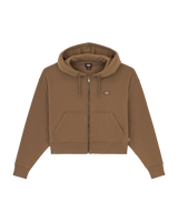 Oakport Zip Hoodie in Mushroom