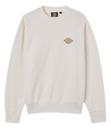 The Dickies Mens Icon Washed Sweatshirt in Ecru