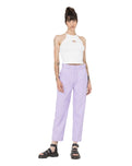 The Dickies Womens Phoenix Cropped Trousers in Grape Wine