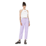 The Dickies Womens Phoenix Cropped Trousers in Grape Wine