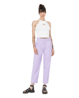 The Dickies Womens Phoenix Cropped Trousers in Grape Wine